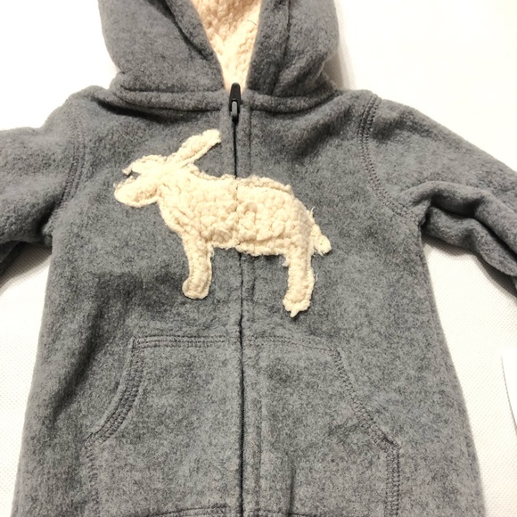 CARTERS Baby Warm Bodysuit Hoodie Sz 3 Months NWT - Picture 5 of 7